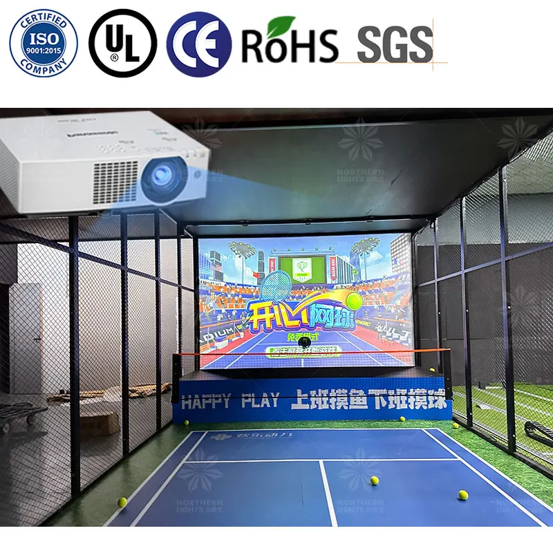 Ar interactive projection tennis intelligent interactive squash professional mode 3D Interactive Wall