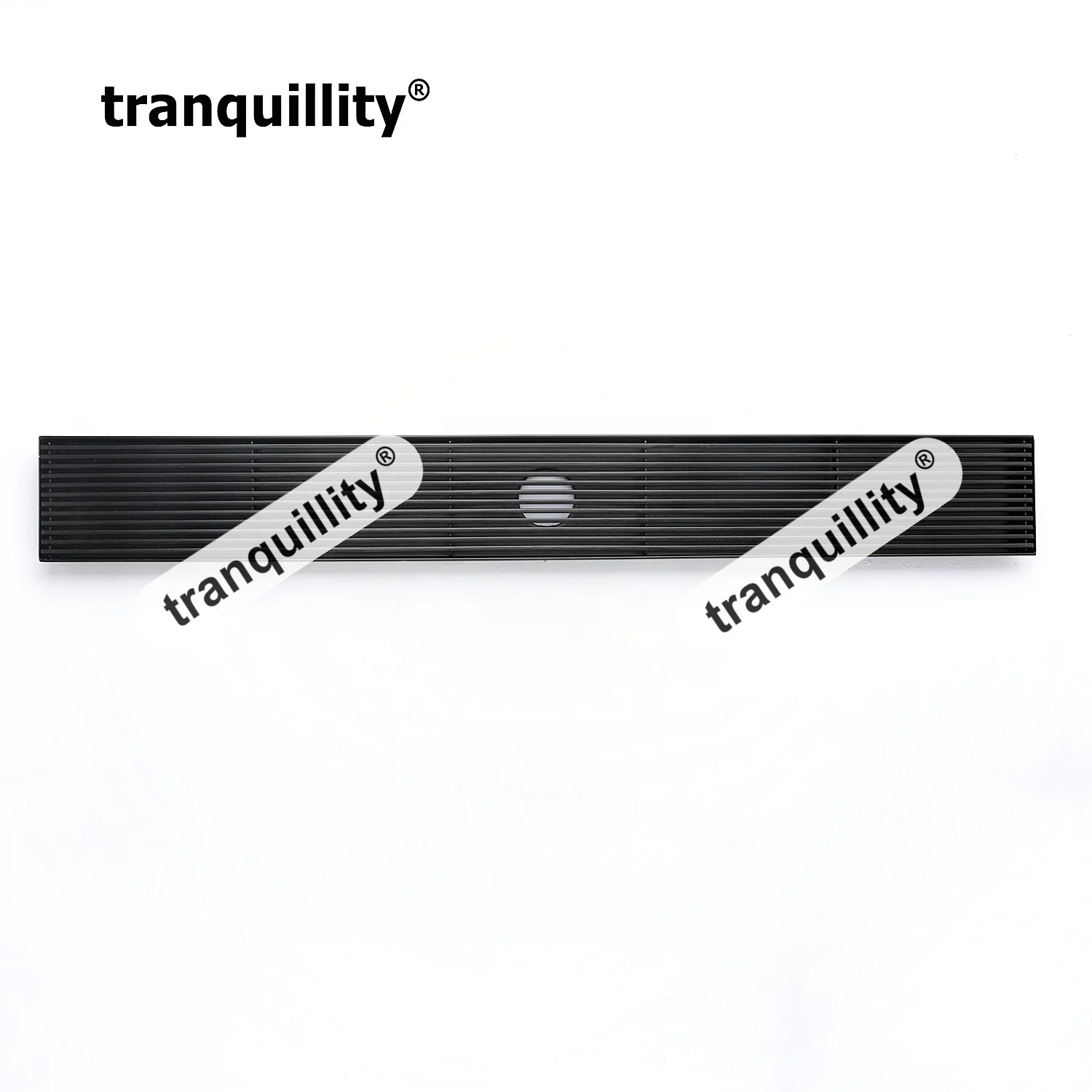 Matte Black Floor Drain Wedge Wire Shower Drain Bathroom Linear Channel Stainless Steel Drain Grate