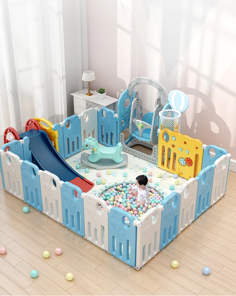 
Kids Happy Toy pink white Plastic playpen Playing Game for Kids children 