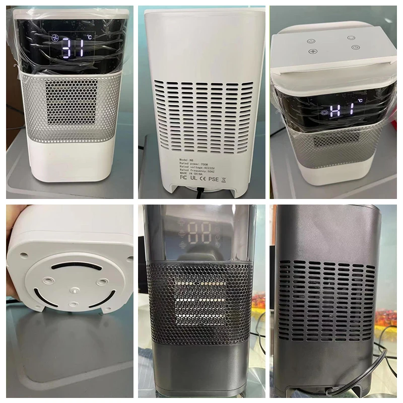 Умный электрический нагреватель с сенсорной панелью, керамический нагреватель с положительным температурным коэффициентом, домашний портативный нагреватель вентилятора для ванной комнаты