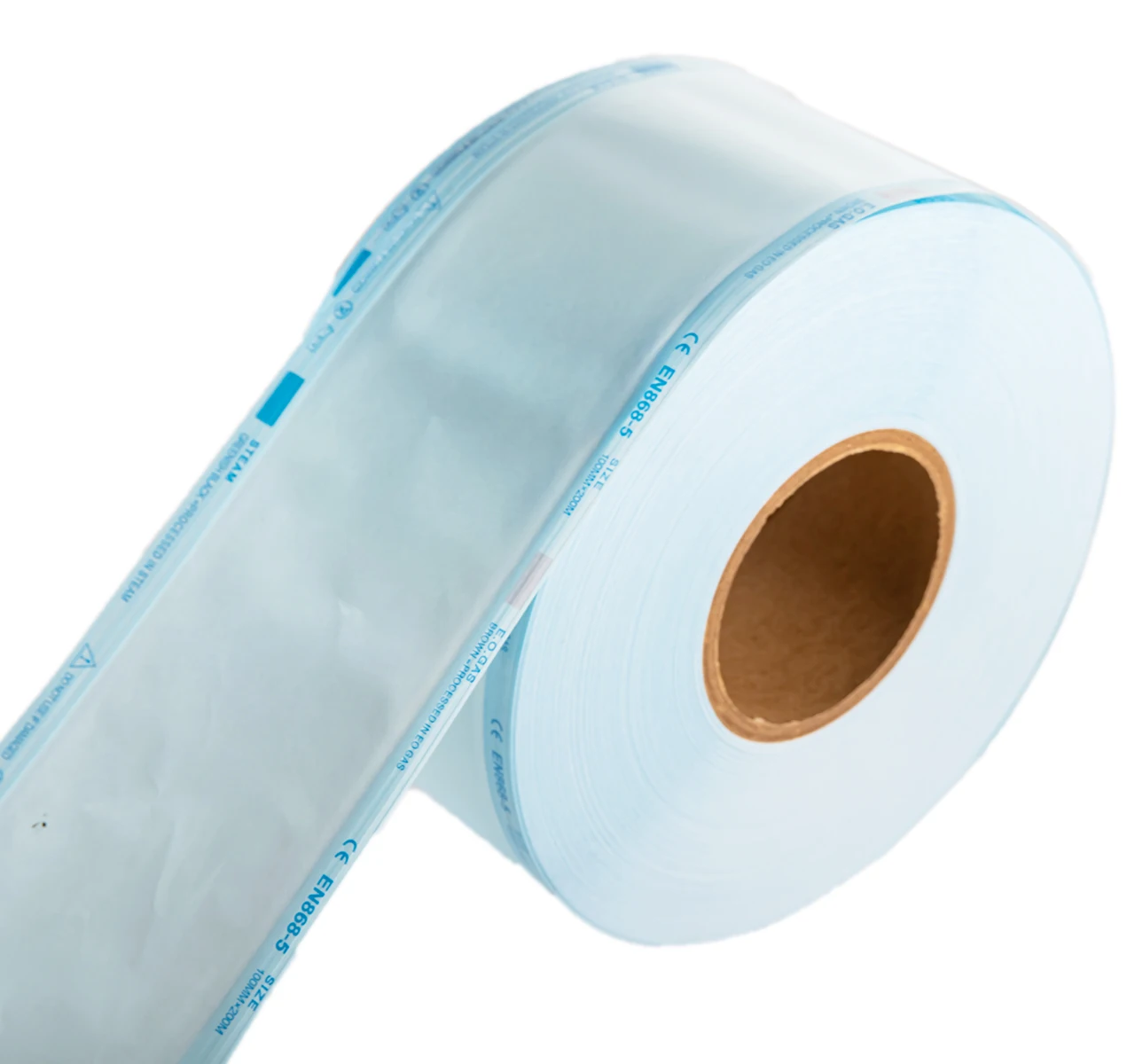 Dental Use Medical Consumable Sterilization  Flat Reel Roll Pouches