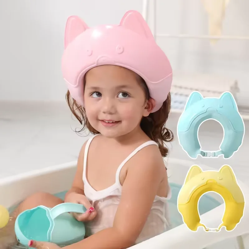 Baby Bathing Shampoo Shower Protection Hat Soft Hat Adjustable Visor for Toddler Children