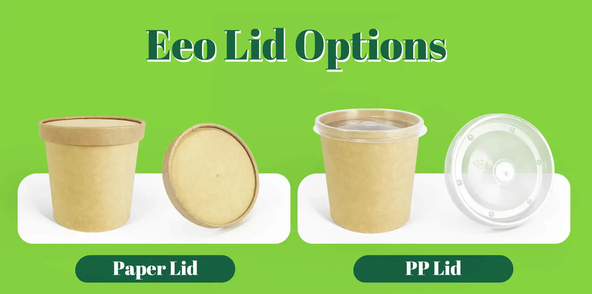 Eco Friendly Disposable Microwave Brown Thickening Round Tube Hot Soup Noodle Storage Paper Bowl Soup Cup With Lid  