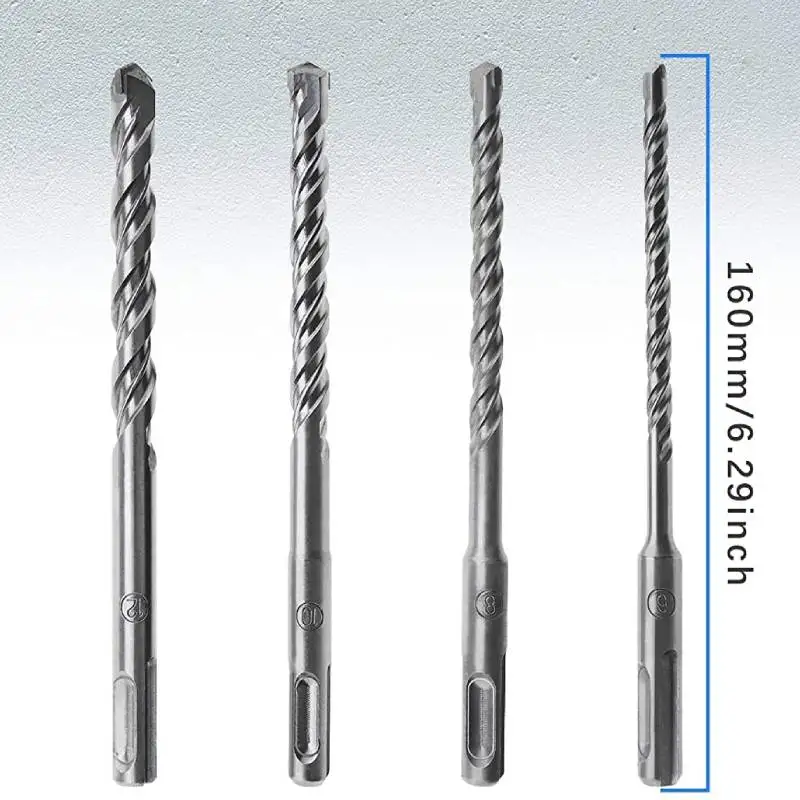 JIEDA High Quality YG8C 10*160mm SDS Max Hammer Drill Bit for Concrete