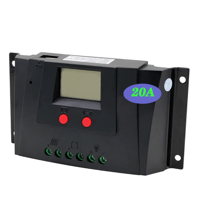 Контроллер солнечной зарядки Donghui, 20 А, 12 В, 24 В