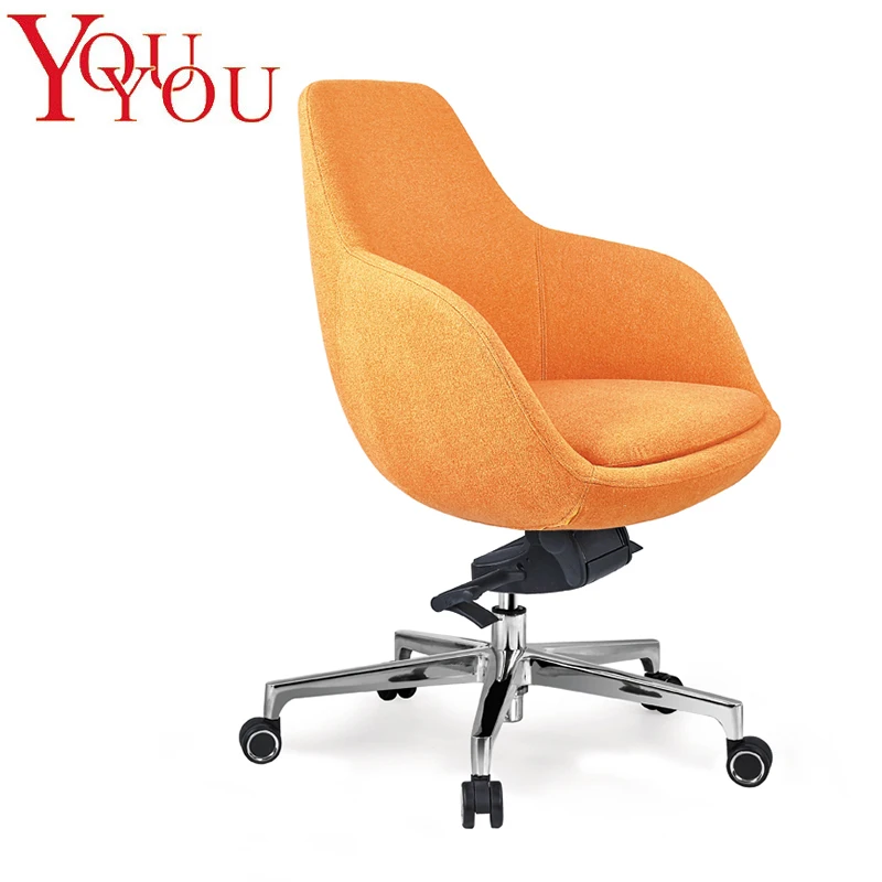 OEM wholesale Fashionable European Mould Foam good quality swivel office home furniture high back Fabric leisure chair