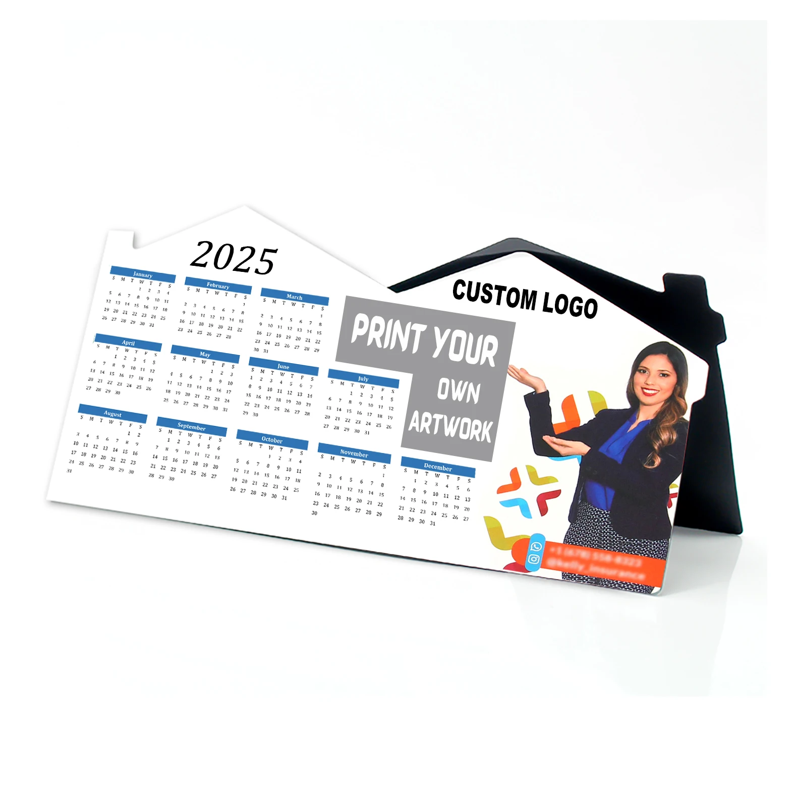 Reusable Personalized Magnetic Ref Calendar Custom Calender 2025 With Magnetic For Refrigerator
