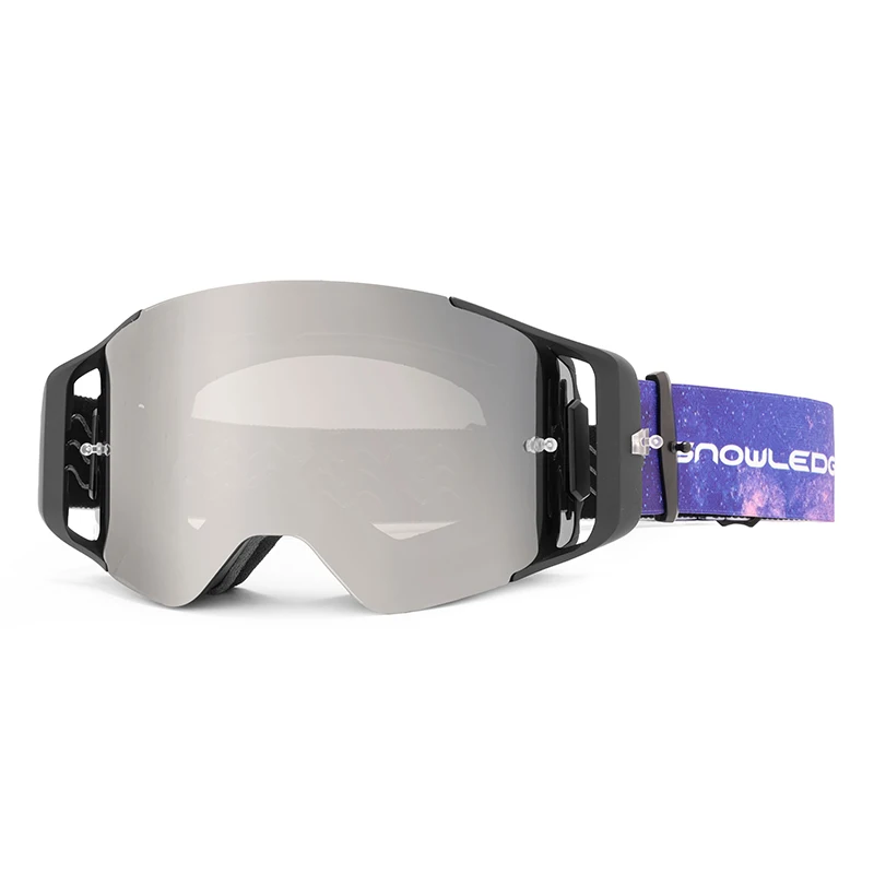 Sports Eyewear with Cylindrical Magnetic Lens for snowboard snowmobile motorcycle custom logo
