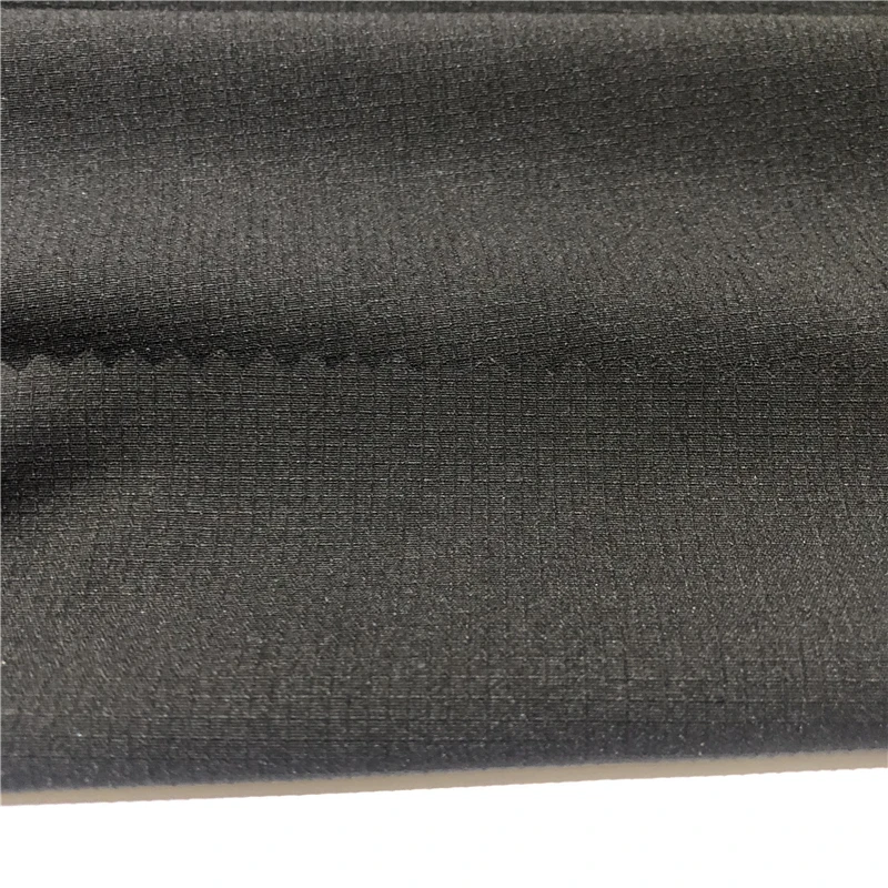 75*150D woven polyester spandex plaid stretch fabric for sportswear 4-way-stretch fabric