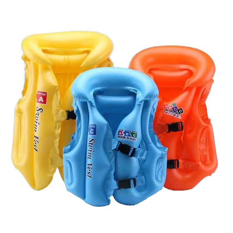 inflatable vest life jackets kid water sports kayak jacket reflective safety vest for kids water safety products