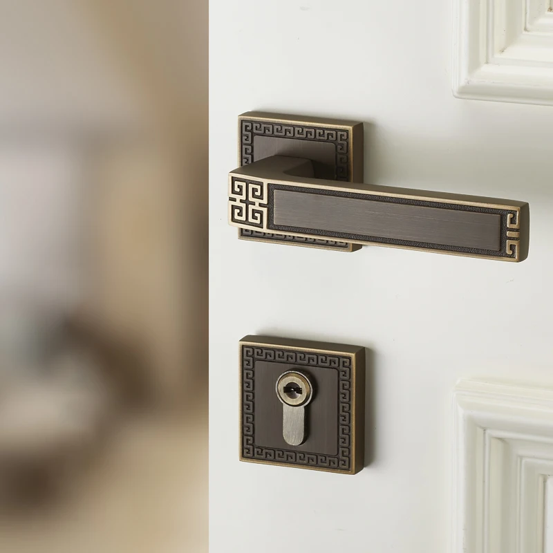 YZH full brass exquisite style best selling and good quality split lock for interior door