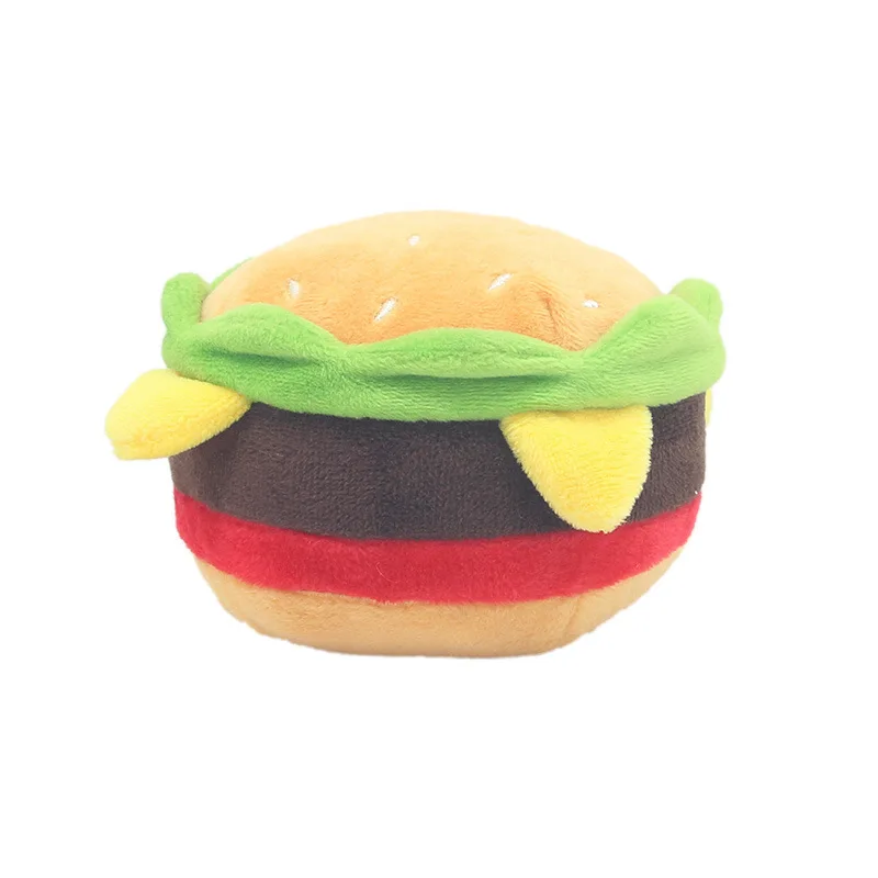 Wholesale New Design Soft Pet sounding toy fries Pet Products burger milkshake cup toy for dogs