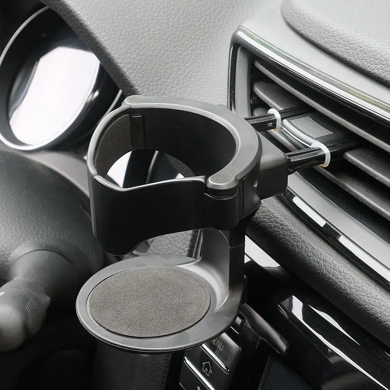 Multi functional car mounted water cup holder tea beverage holder car air conditioning outlet ashtray fixing bracket holder