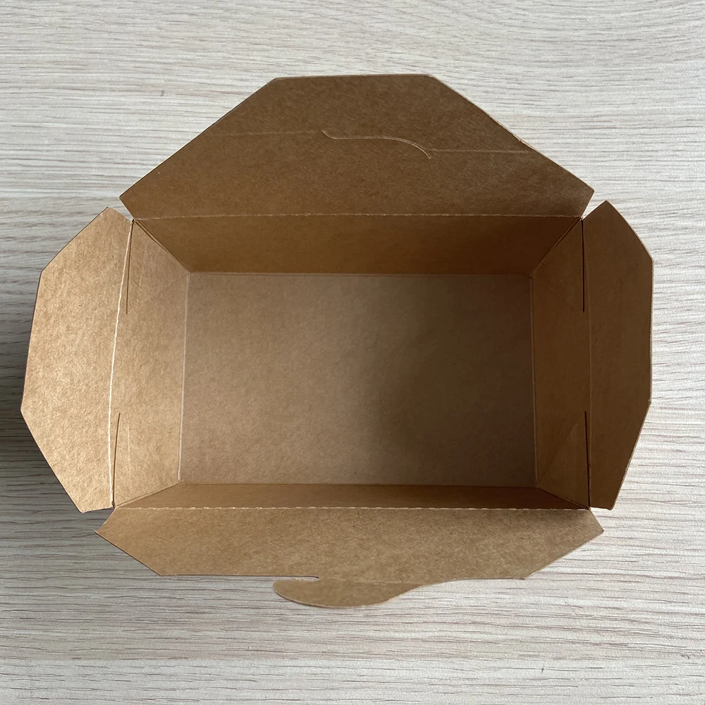 disposable paper  food packaging box take away kraft paper food box lightweight paper box for all kinds snack