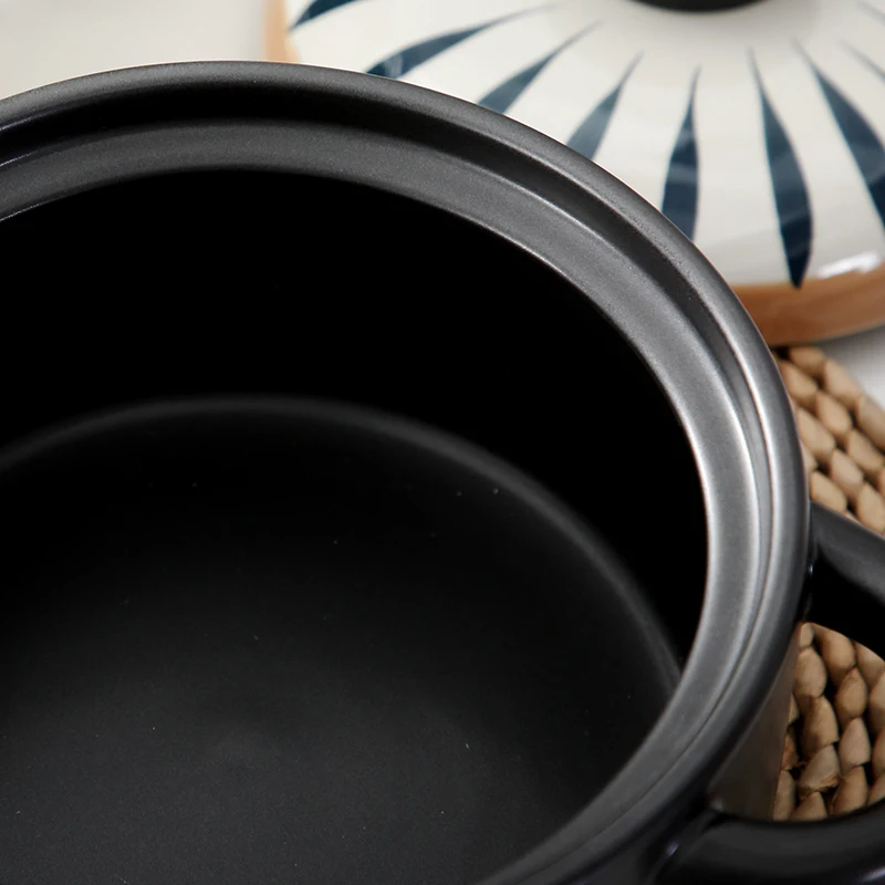 New Arrival Food Steamer Casserole Gas Stove Ceramic Heat Resistant Kitchen Household Ceramic Casserole