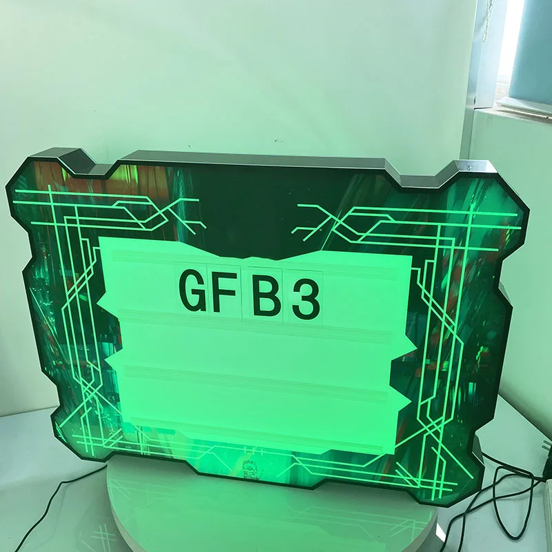 Good Quality Strong Package Rechargeable Led Messages Acrylic Board Custom Vip Bottle Presenter Holder With Letters And Numbers