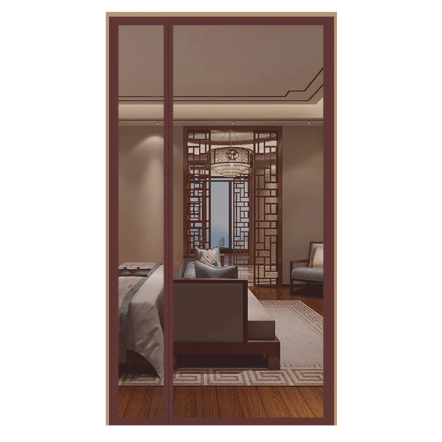 Coffee side opening magnetic door screen Magnets Lows To Keep Out Bugs And Let Fresh Air In