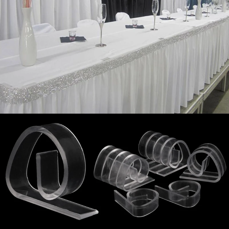 plastic Tablecloth clip Tables Cover Clip Holder Cloth Clamps Picnic Wedding Party Promenade Home Garden Supplies
