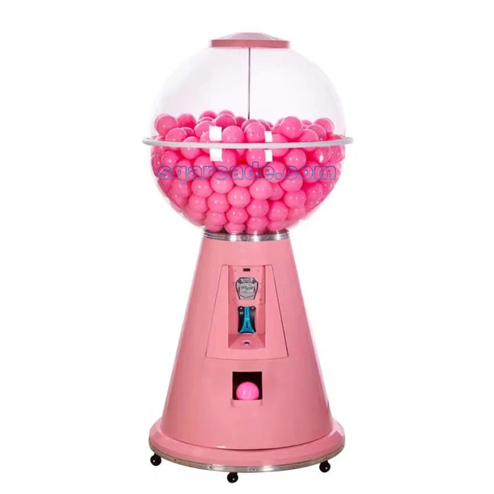 Custom coin operated arcade game big egg twisting giant hair capsule gashapon claw toy gumball vending machine