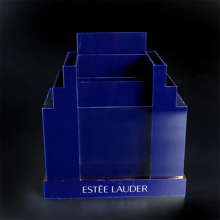 Acrylic Custom Display Stand Cosmetic Liquid Foundation High-end Countertop Display For Makeup