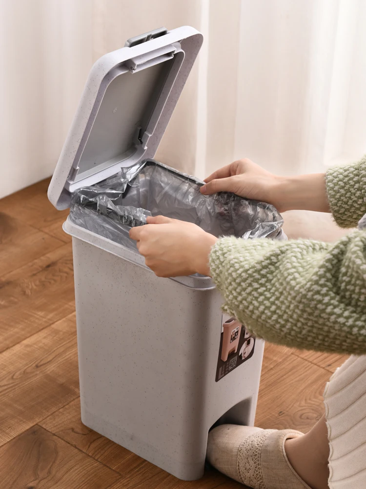 Tarro Contenedor Cubo tachos Botes De Basura Bano Pequeno Nordic Ванная Кухня пластмассовый контейнер для мусора корзина мусорный бак с крышкой