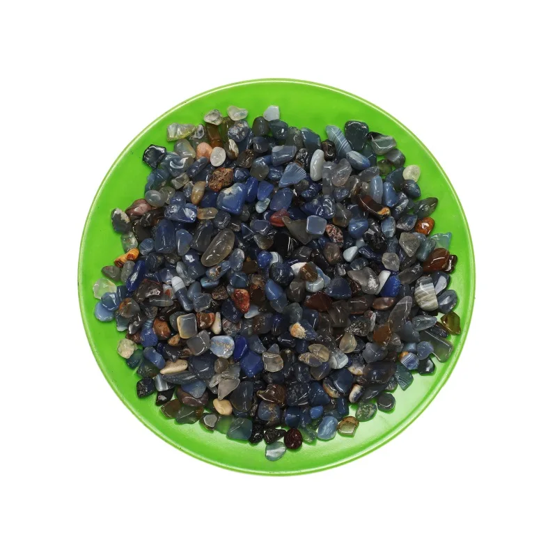 Chinese merchants supply high-quality polished multi-color agate rolling stones