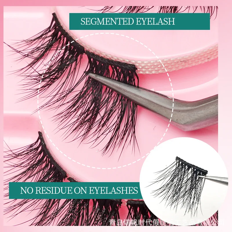 Cross-border false eyelashes thick long curly eyelashes European and American anti-mink eyelashes stage decoration false