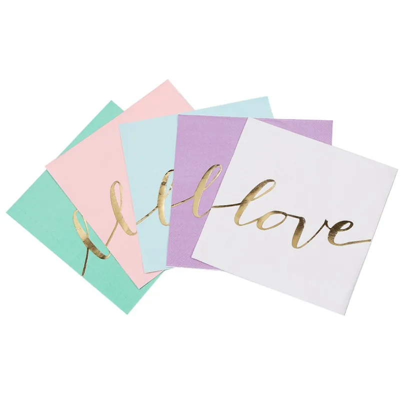 happy birthday Disposable beverage napkin