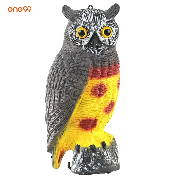 One99 пользовательские товары для борьбы с вредителями для птиц наружный садовый приманка Сова пластиковое украшение популярная Сова Отпугиватель вредителей оптом