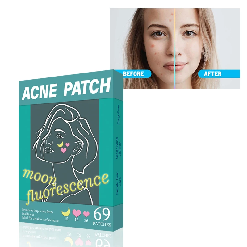 BLSEX Best Selling 69 Absorbing Pimple Patches Hydrocolloid Spot Treatment Blemish Cover Acne Spot Stickers Heart Moon Face Care