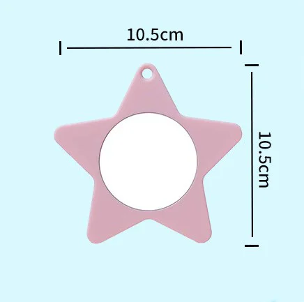 MU New Five pointed Star Makeup Mirror Portable Small Star Cute Beauty Mirror Plastic Hanging Mirror