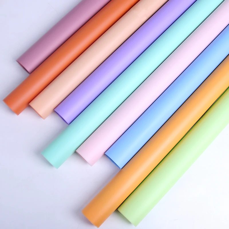 Hot Sale Waterproof Paper Gift Wrapping Roll Paper Wrap Floral Bouquet Packaging Single Side Wrapping Paper