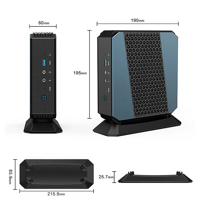 JOEGE HX90 AMD 9 5900HX 8 Cores Gaming Mini PC Computer Desktop  gaming computer  mini gaming pc