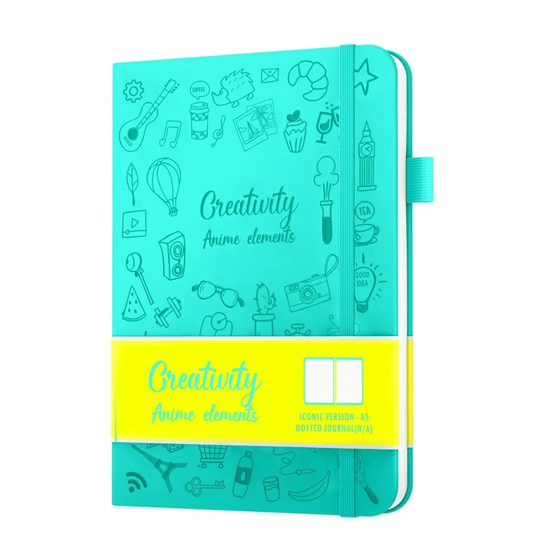 Popular Scribbles Notebook a5 Notepad dot-line interior page two-tone ribbon custom