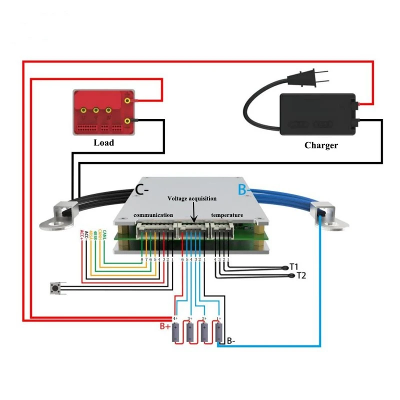 ANT smart BMS board 3-4S 120A peak 300A Lithium battery PCB protection lifepo4 li-ion batteries software protection board