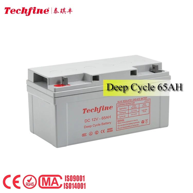 12V 65ah 200ah 250ah Lead Acid Batteries Deep Cycle  Battery Solar Battery for Solar Panels