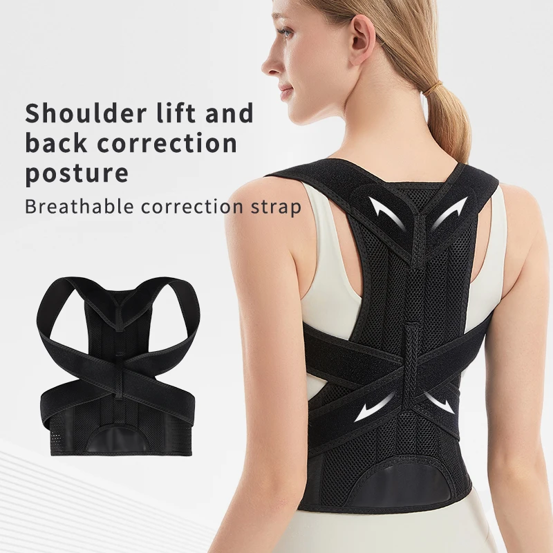 SHIWEI-5523# Upper Spine Support Orthopedic Corrector Posture Shoulder Back Brace Providing Pain Relief