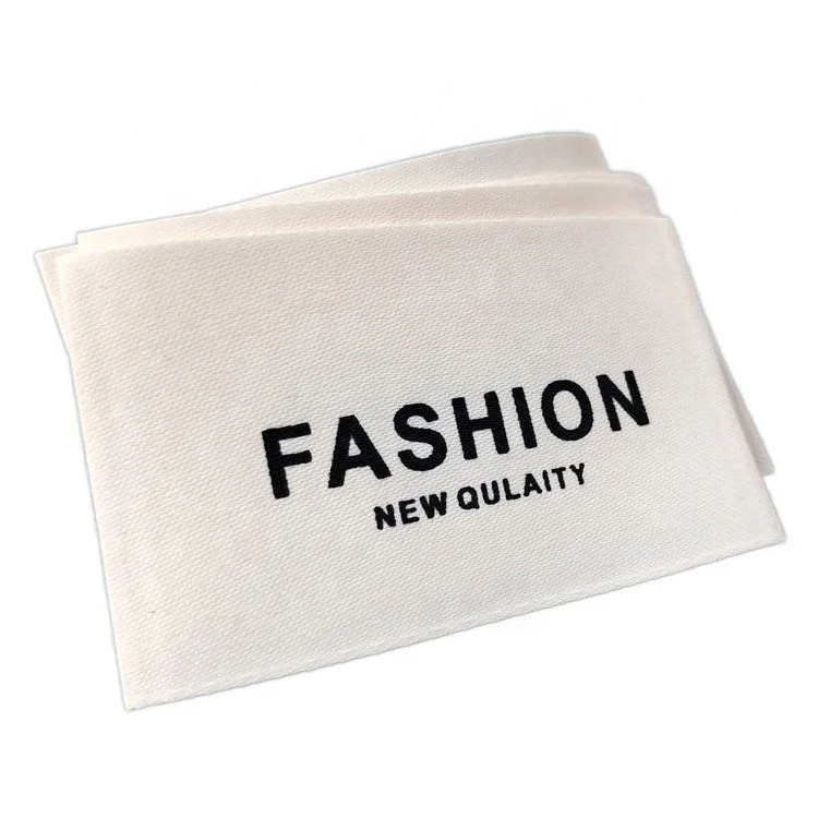 Wholesale T Shirt Clothing Brand Logo Neck Tags Dress Fashion Woven Cloth Label
