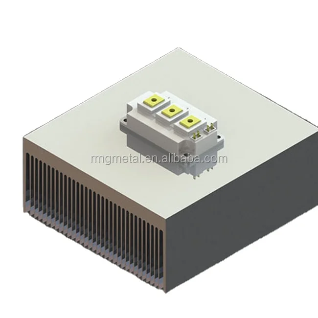 custom high density anodized  bonded fin skived power amplifier cnc aluminum cooler cooper heat pipe heat sink