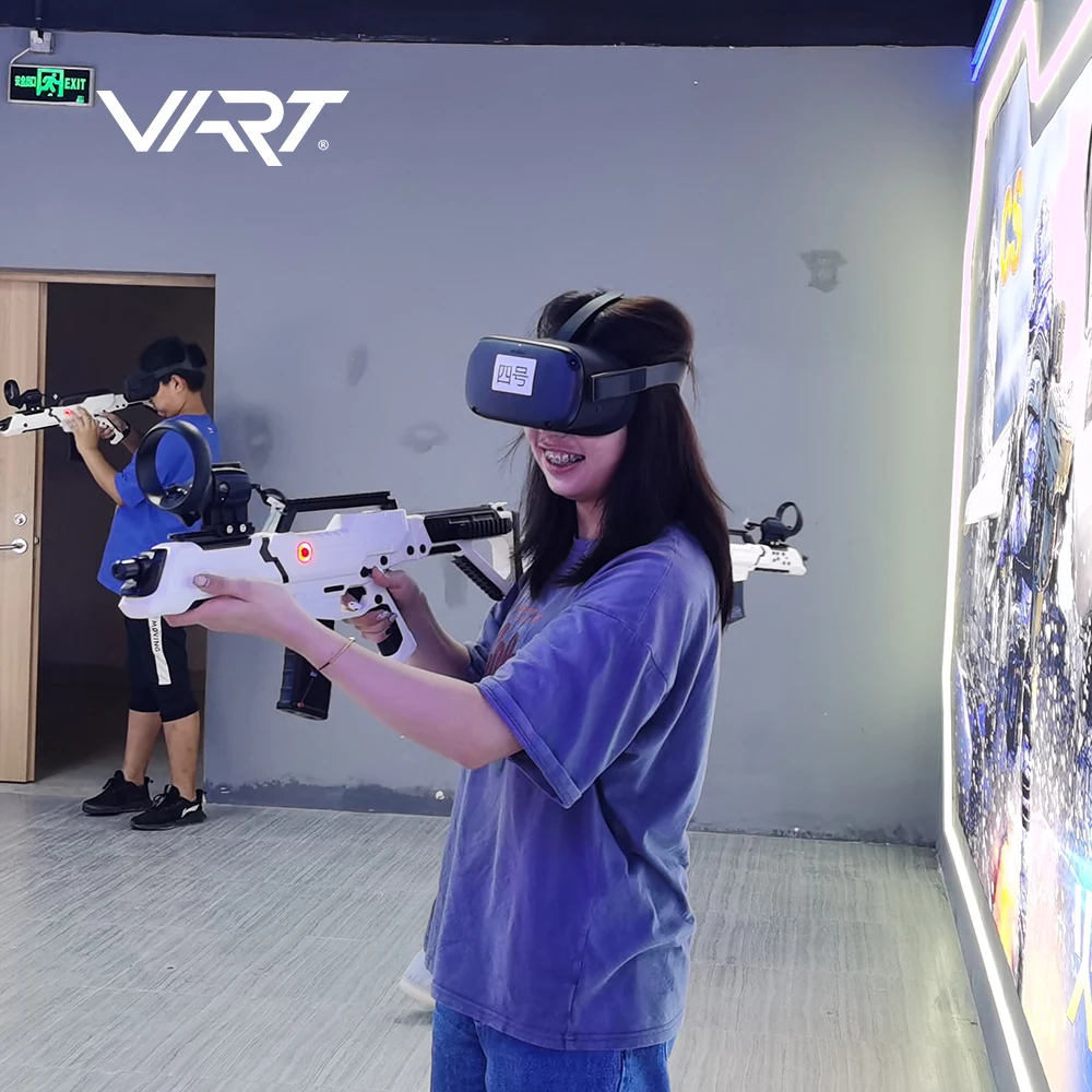 Amusement Park Virtual Reality Funny Scary Games Horror Room Ar Vr Shooter Interactive Projector Vr Shooting Game With Backpack