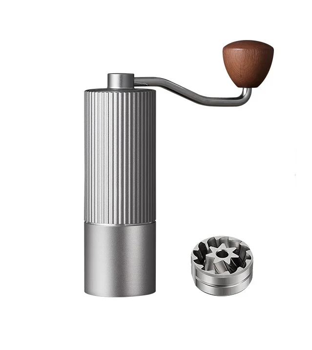 Manual Coffee Grinder Hand Crank Conical Coffee Bean Grinder with Adjustable Ceramic Burr Portable Mini Burr Grinder Mill