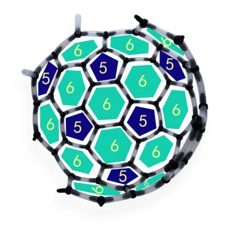 Teaching chemistry models C60 molecular structure of the crystal ball tubular carbon Soccer dilute Buck carbon structure model