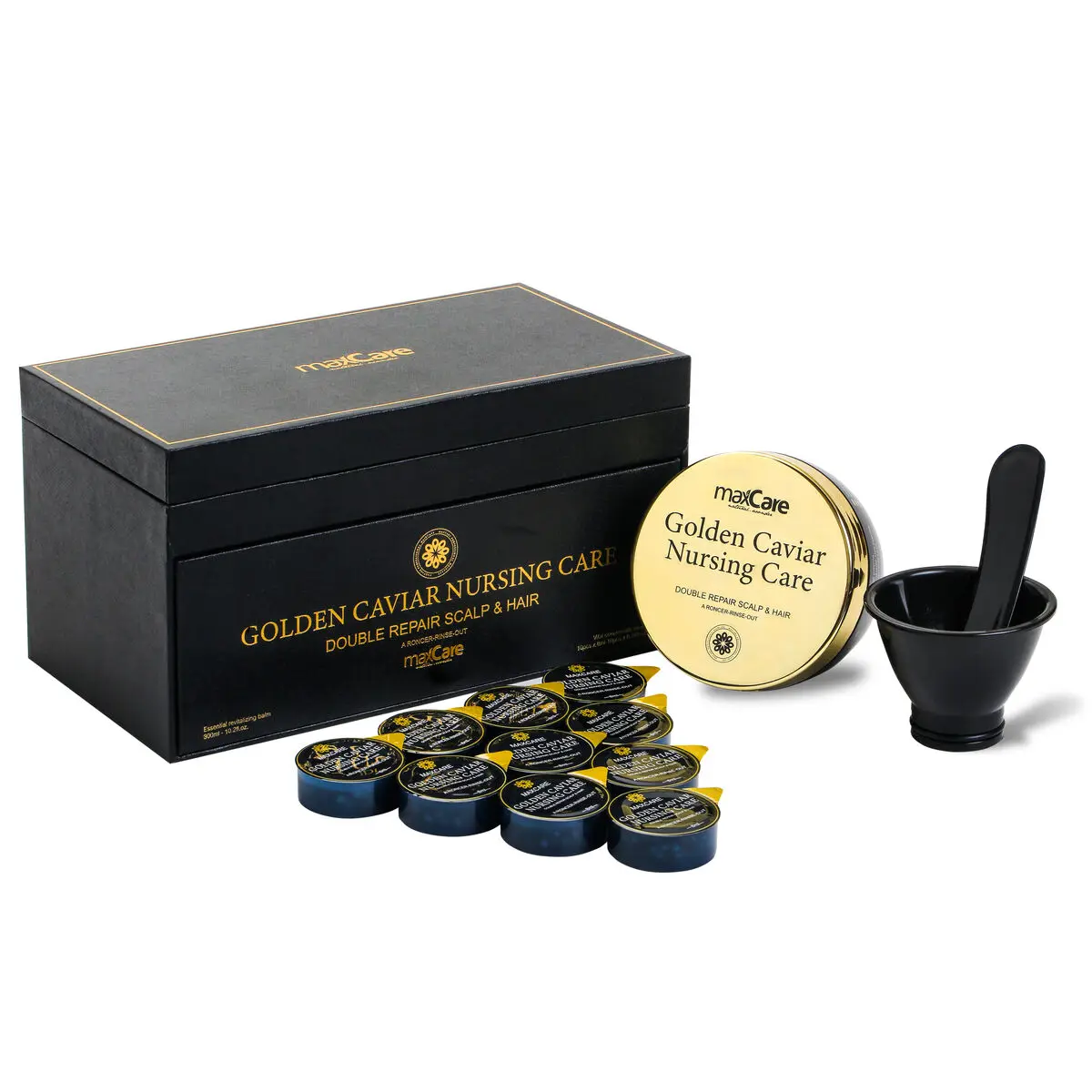 Wholesale black caviar keratin high quality caviar hair mask factory