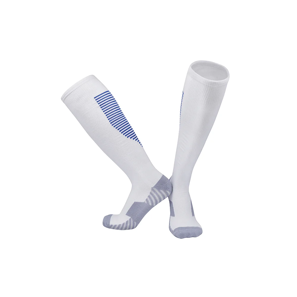 In Stock Strip Soccer Socks Adult Polyamide Anti-Slip Damping Football Socks Manufacturer