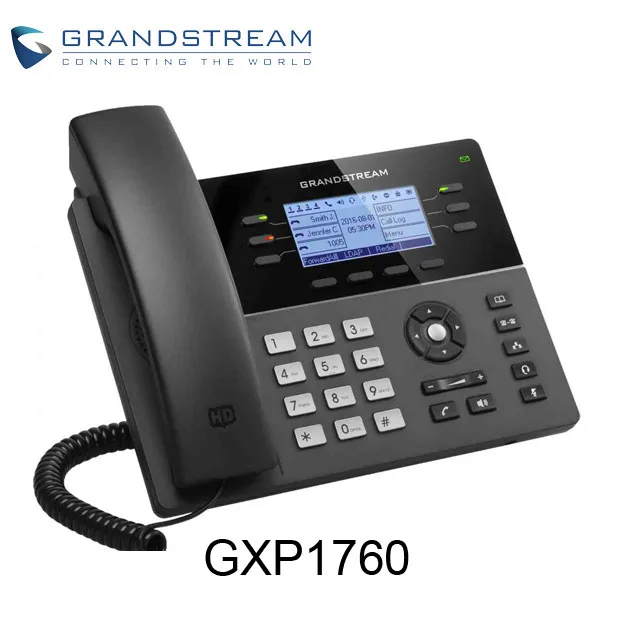 IP-телефон Grandstream среднего диапазона GXP1760 поддерживает 6 линий 3