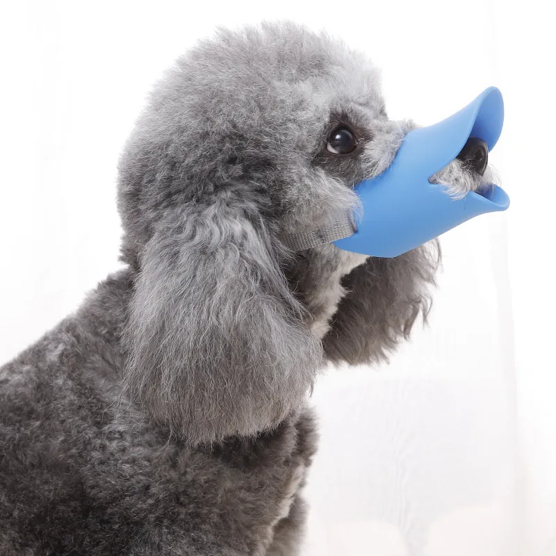 Manufacturer Wholesale Pet Muzzle Silicone Duck Muzzle Mask For Pet Dogs Anti Bite Stop Barking Pet Mouth Muzzles