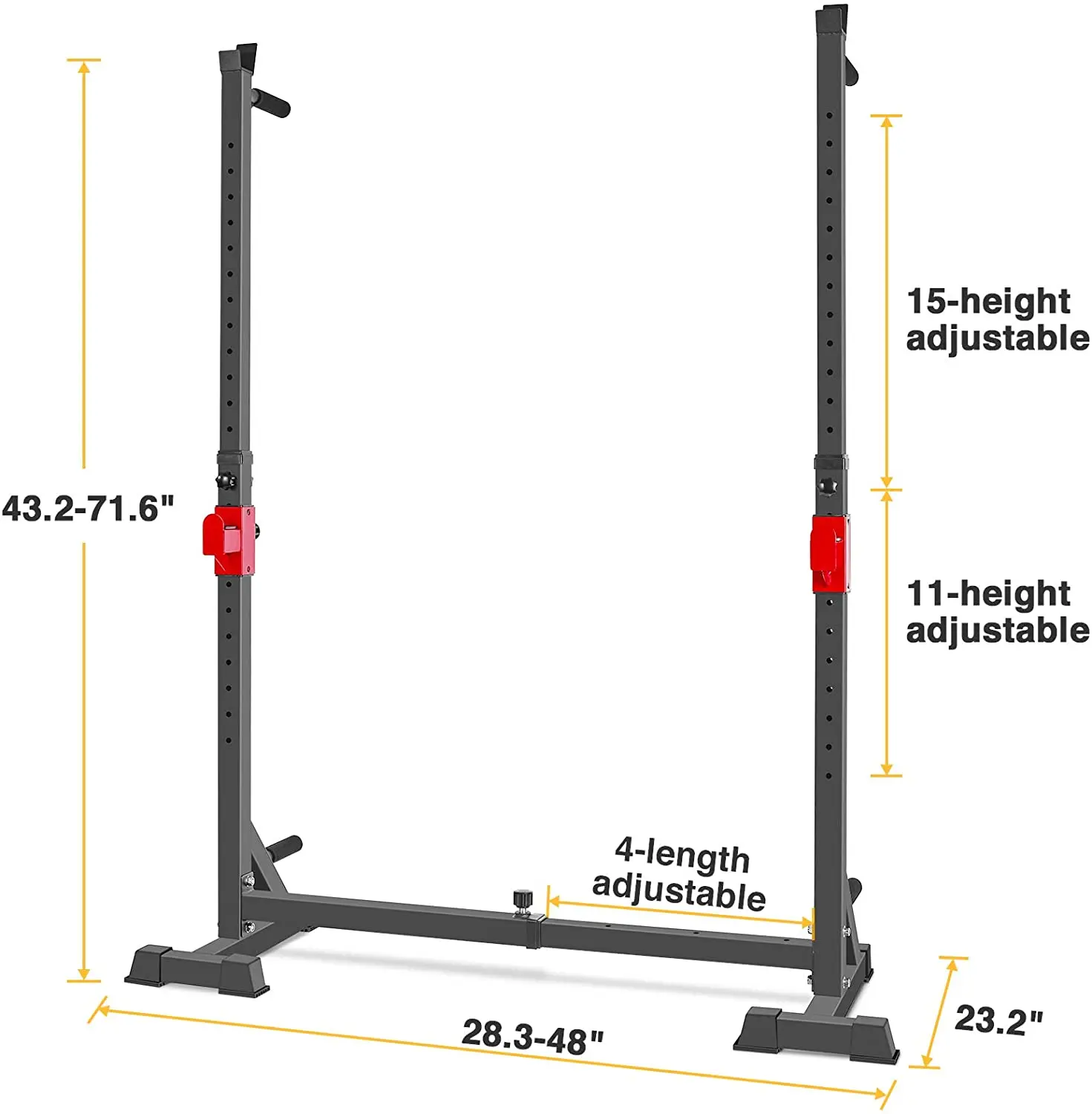 Foldable Power Squat Stand Rack Gym Equipment Adjustable Gym Squat Barbell Fitness Stand Tools Support Power Rack