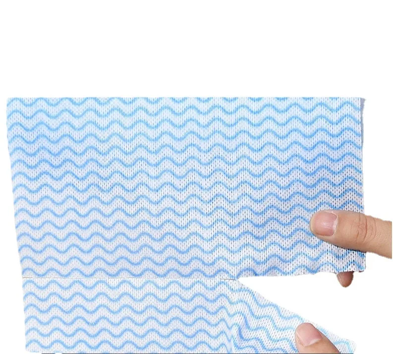 Household Reusable wave non woven kitchen dish cleaning cloth lazy rags Disposable Kitchen Paper Towel roll