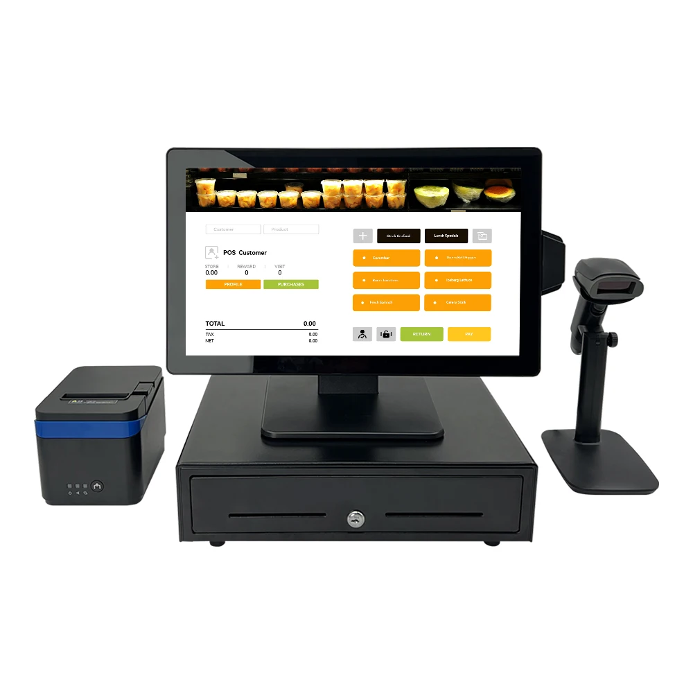 TouchDisplays 18.5 Inch windows android desktop online terminal pos machine