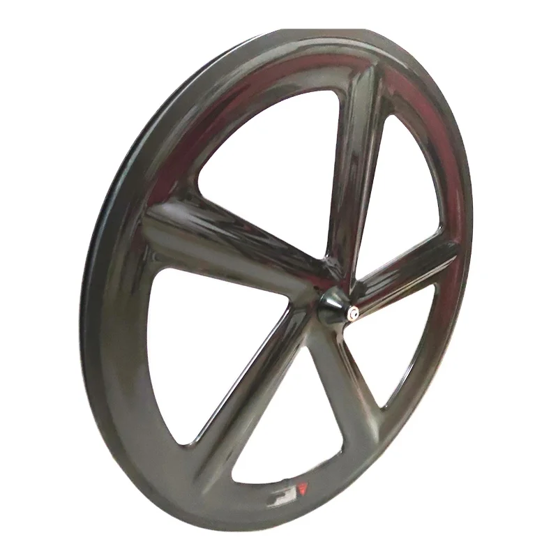 Stock Cheap Carbon Spoke Wheel Carbon Clincher 23mm Wide 700C Road Bicycle Five Spoke Wheel For Front